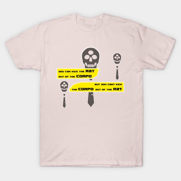 Cyber corpo skulls T-Shirt by tottlekopp